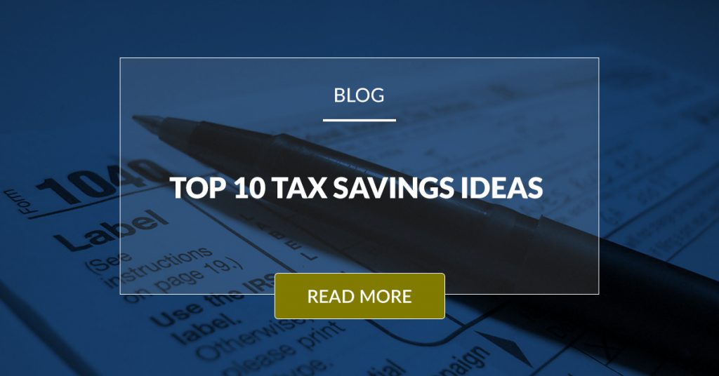 Top 10 Tax Saving Ideas