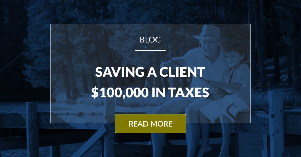 Saving A Client 100,000 In Taxes