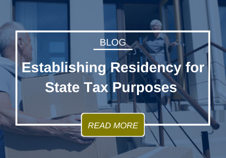 Blog Establishing Residency For State Tax Purposes